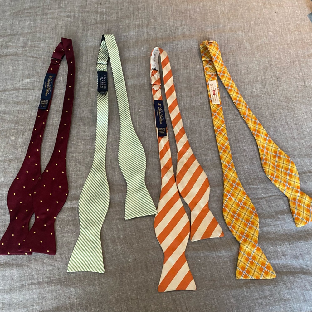 Brooks brothers, collard greens, carrot & Gibbs bow tie bundle